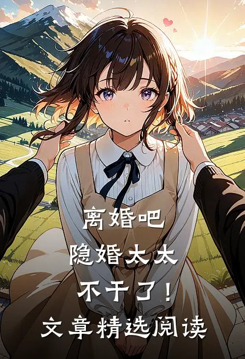 离婚吧,隐婚太太不干了!文章精选阅读